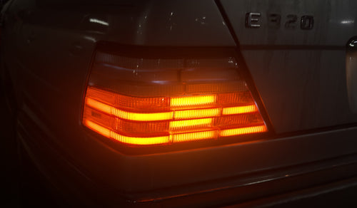 W124 LED Taillight set (Clear top)