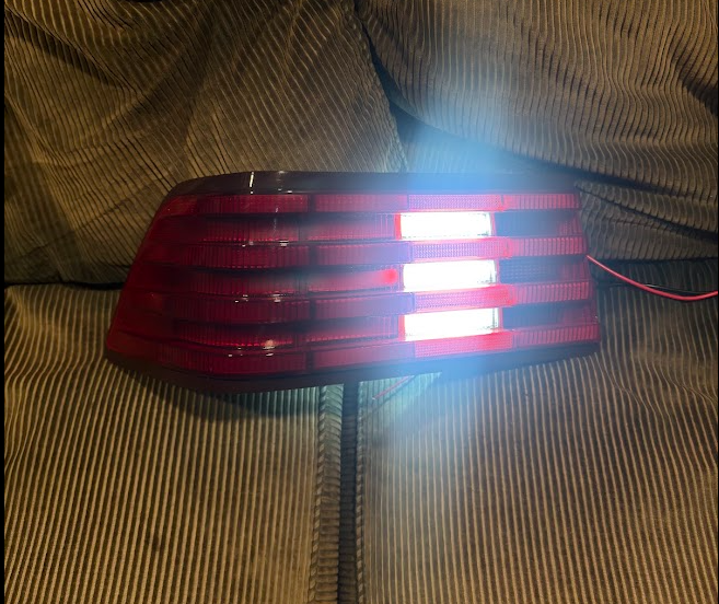 R129 SL500 LED Taillights (Red tinted)